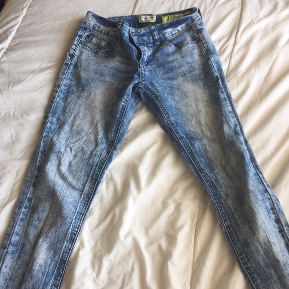 Acid washed skinny jeans/jeggings - Picture 1 of 1